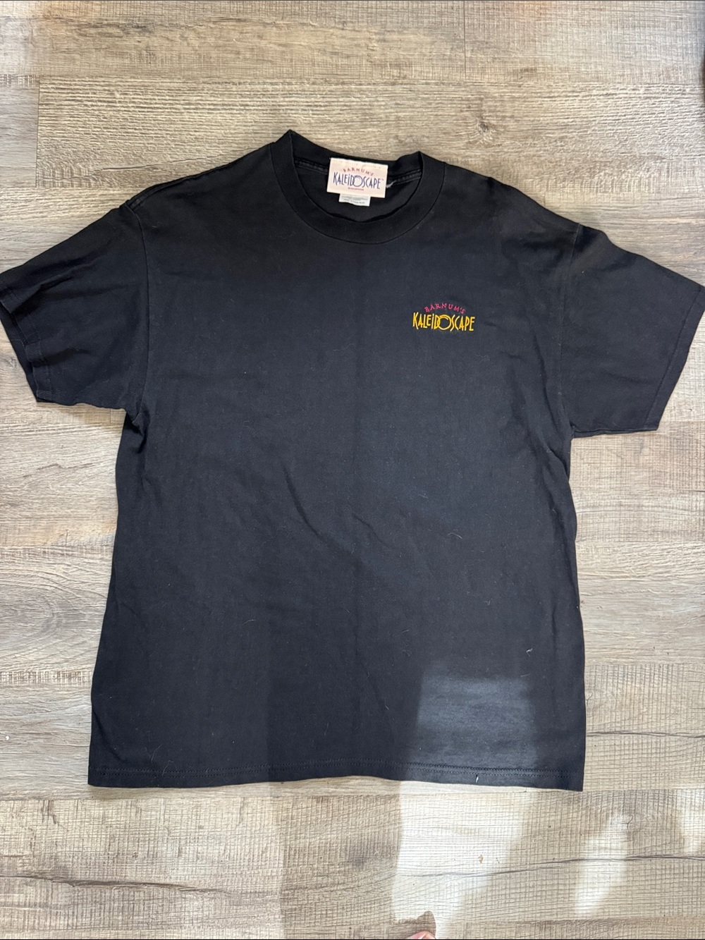 Kaleidoscope 90s y2k Black Short-Sleeve Crewneck Tee